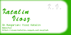 katalin viosz business card